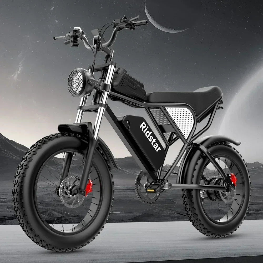 Electric bike 2000W Powerful Dual Motor 52V 40Ah Dual Battery Q20 Pro Ebike Motorcycle Mountain 20x4.0 Fat Tire Electric Bicycle