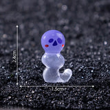 Cute Halloween Mini Luminous Ghost Miniature Landscape Ornaments Resin Diy Home Decorations Desktop Decor Crafts Party Gifts