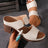 Women Summer Lightweight Hollow Sandals High Heels New Dress Chunky Open Toe Slippers Female 2024 Casual Slingback Slides Shoes - Lootquake