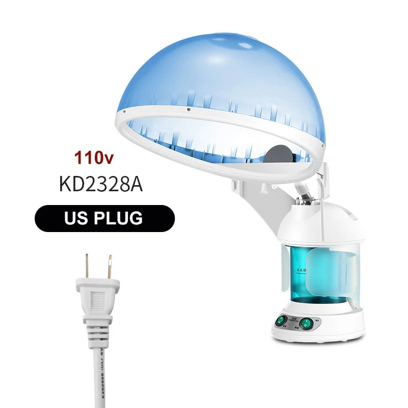 Vaporisateur vapeur pour le visage et les cheveux, humidificateur, brumisateur nano chaud, vaporisateur d'ozone pour le visage, hydratant pour les cheveux, appareil à vapeur pour salon à domicile