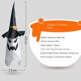 New Halloween Horror Atmosphere Creative Hanging Decorations Haunted House Scene Decoration LED Lights Ghost Party Garden
