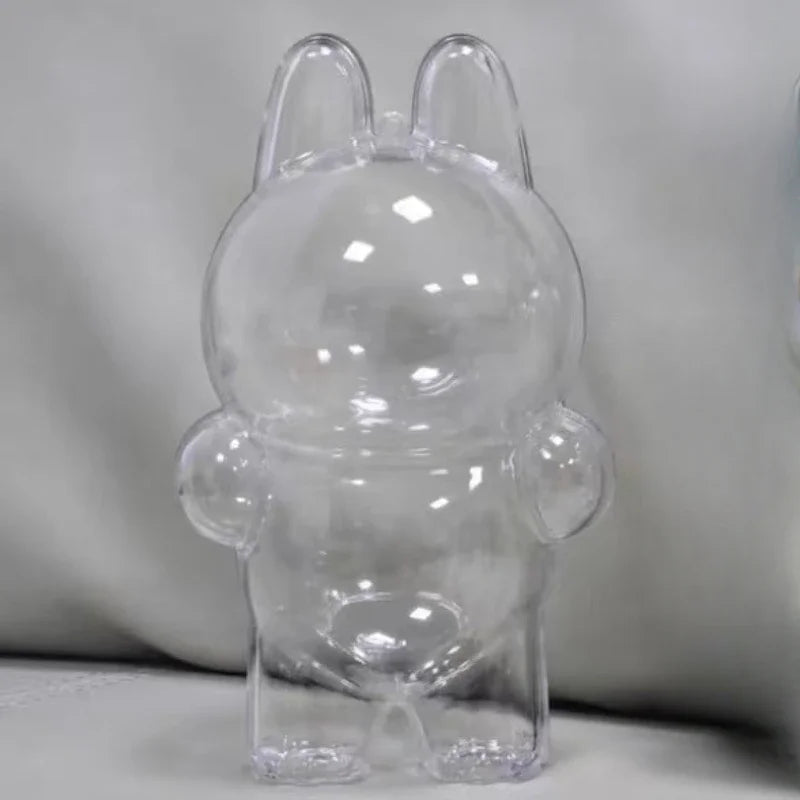 Housse de protection transparente Labubu pour jouets en peluche, sac de présentation pour poupées Labubu I II, mini boîte de rangement portable