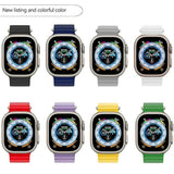 Silicone Strap For watch band 44mm 40mm 49mm 45mm 41mm 38mm accessorie correa bracelet iWatch Ultra 2 series 7 6 5 se 8 9 - Lootquake