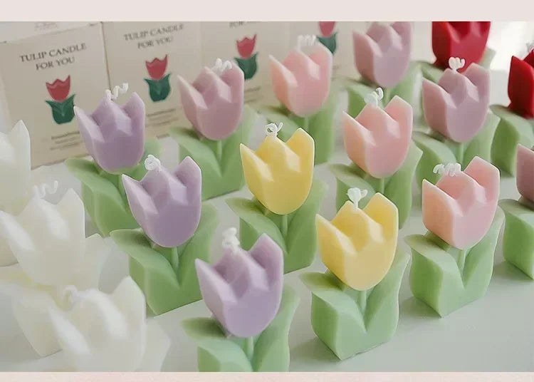 Exquisite Tulip-Fragrance Candles: Ideal Wedding Keepsakes, Luxurious Home Ambiance & Heartfelt Birthday Presents for Women