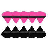 10/12 Pcs Triangle Powder Puff Wet Dry Use For Loose Powder Liquid Cosmetic Soft Plush Powder Puff Makeup Foundation