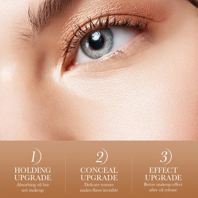 SADOER Conceler Krem BBCC Cream Moisturzing Mushroom Cushion Base de maquillaje líquida Natural a prueba de agua Base de maquillaje Twarzy