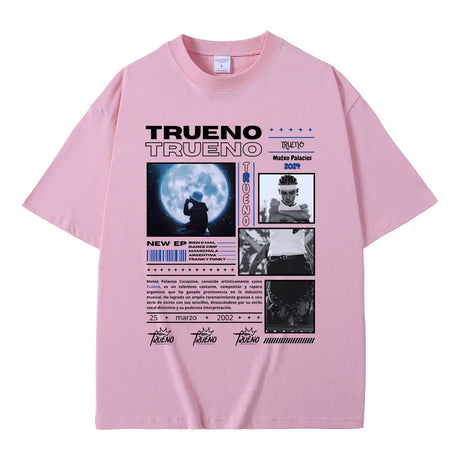 Rapper Trueno Graphic T Shirts Men's Hip Hop Fashion Vintage Tshirt Tops Short Sleeve Men Women Casual Cotton Oversized T-shirts - Lootquake