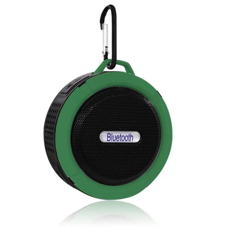 #C6 Altavoz Bluetooth con ventosa grande, estéreo, para deportes al aire libre, mini, compatible con TF, subwoofer, portátil, resistente al agua