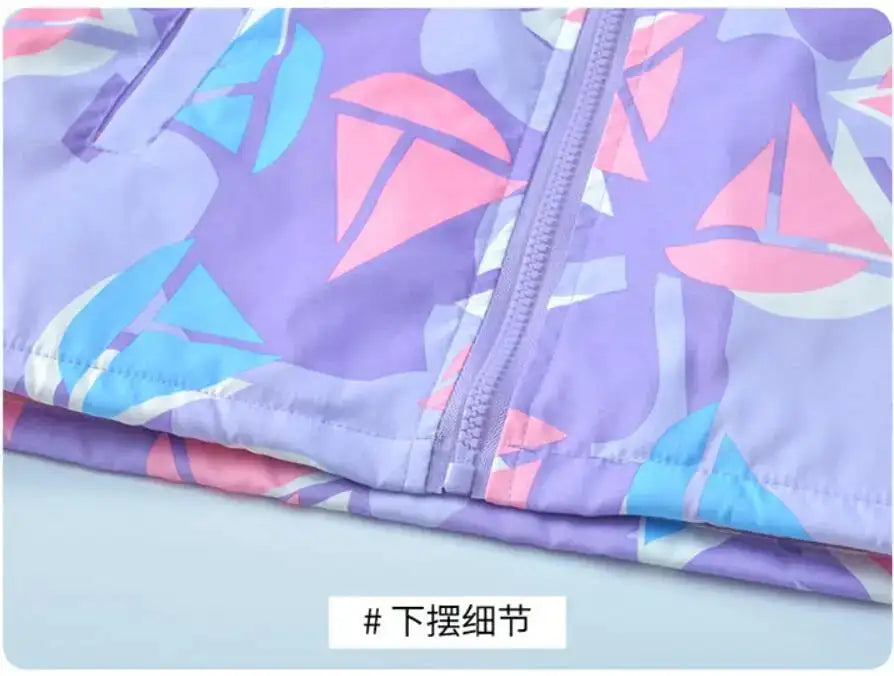 Girls Korean Polar Fleece Outdoor Jacket 4-12 Yrs Children's Autumn Winter Thickened Hooded Windbreaker Kids Girl's Fashion Coat - Lootquake