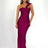 Mozision Strapless Backless Sexy Maxi Dress For Women Fashion One Shoulder Sleeveless Bodycon Club Party Long Dress Elegant - Lootquake