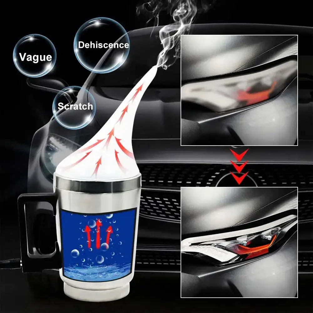 Car Headlight Polish Restoration Kit Car Headlamp Repair Renovation Kit 100ml Car Headlights Liquid Polymer Clean Auto Tool Set - Lootquake