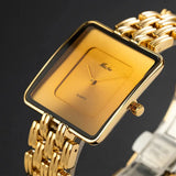MISSFOX Brand Wristwatch Minimalist Fashion Quartz Watches Classic Design Square Dial Waterproof Stainless Steel Watch For Gift - Lootquake