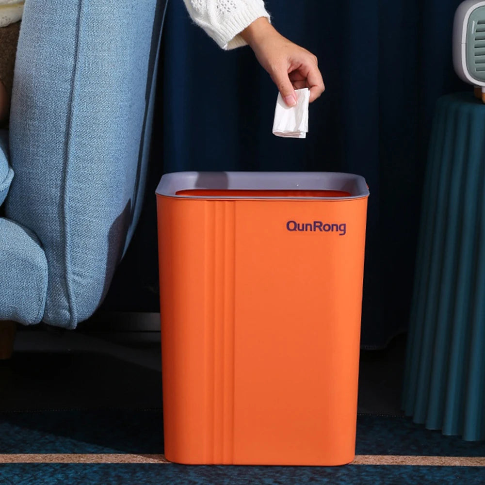 Papelera con sensor de costura estrecha para reciclaje, 8 l, 12 l y 16 l, moderna y minimalista, ideal para limpieza del hogar y cocina.