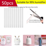 8X200mm Large Humidifier Aroma Filter Atomizer Replacement Cotton Swab 50Pack Humidifier Filter Can Be Cut