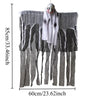 Halloween Decoration Hanging Ghost Skeleton Gauze Ghost Face Scary Pendant for Haunted House Decor, Patio Porch Skull Props
