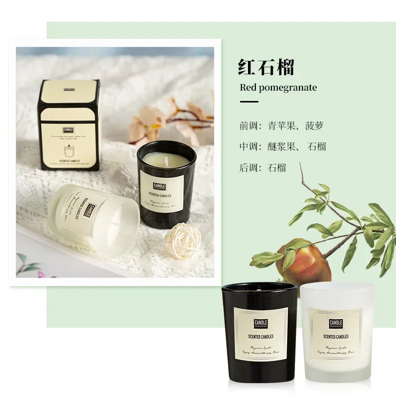 1 vela de aromaterapia con aroma a planta europea moderna para sala de estar, dormitorio, purificación del aire, fragancia duradera, decoración de vasos.