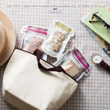 Bolsas reutilizables para frascos de vidrio, nueces, dulces y galletas, de plástico selladas, para almacenamiento en el hogar, 3 tamaños, con cierre hermético, 20 o 40 unidades