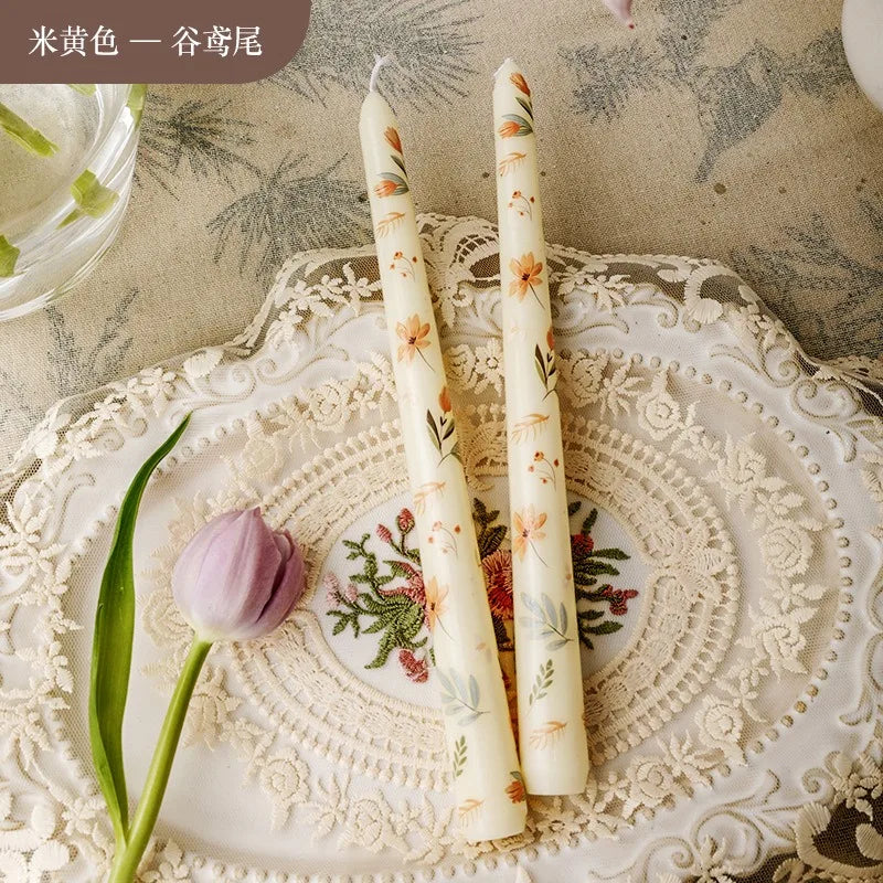 2 velas perfumadas de cera de soja con forma de flor, para aromaterapia, bodas, cumpleaños, fiestas y decoración del hogar.
