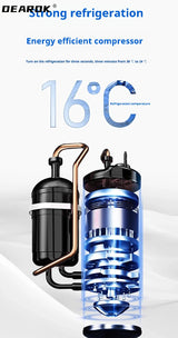 Aire acondicionado portátil para habitación, tienda de campaña, 1400 W, R290/80 g, 1-12 h