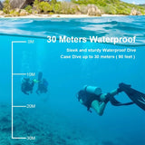 Cámara de acción 4K 1080P/30FPS WiFi 2.0" 170D, impermeable, subacuática, para casco, grabación de video, cámaras deportivas, minicámara para exteriores