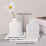 Abstract Human Sculpture Vase Silicone Aromatherapy Stick Container Plaster Mold Dried Flower Striped Vase Concrete Molds