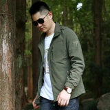 Outdoor Waterproof Jacket Men Breathable Quick Dry Hooded Jacket Coat Windbreaker Jacket Men Multi-Pockets Summer Windbreaker - Lootquake