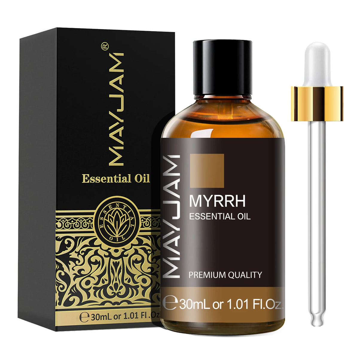 MAYJAM 1PCS 30ML Huile Essentielle d'Aromathérapie Lavande Vanille Jasmin Eucalyptus Menthe Poivrée Huile Aromatique pour Diffuseur Bougie Savon