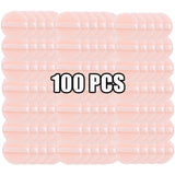 Lot de 100 houppettes rondes en velours pour poudre libre, douces et lavables, pour fond de teint, cosmétiques, outil de maquillage professionnel
