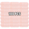Lot de 100 houppettes rondes en velours pour poudre libre, douces et lavables, pour fond de teint, cosmétiques, outil de maquillage professionnel