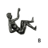 Escultura de resina de atleta moderna y sencilla para Navidad de 2024, escultura creativa de hombre escalador, escultura de pared acabada a mano para arte mural.