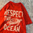 Respect The Ocean Green Turtle T Shirt Men Oversized Clothes Hip Hop Breathable Short Sleeve Harajuku Summer Cotton T-Shirt - Lootquake