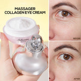 Collagen Massage Eye Cream - Hydrating & Firming Eye Contour, Gentle Care for Eye Area, Lightweight Gel Texture for Smooth Skin