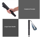 110g Ultra Light Weight Trekking Poles Folding Hiking Sticks Portable Carbon Fiber Collapsible Nordic Walking Cane Sticks Bags - Lootquake