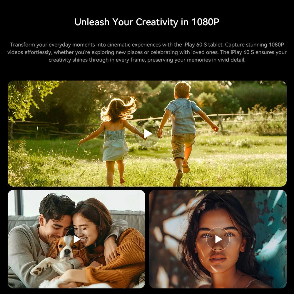 Tablette Alldocube iplay 60S 4G-LTE/WiFi 10,1 pouces, 4 Go + 8 Go de RAM, 128 Go de ROM, système d'exploitation Android 14, grande batterie 6200 mAh, Wi-Fi 6