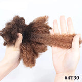 50g Afro Kinky Curly Bulk Human Hair | Braiding & Crochet Hair Extensions