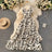 Neploe Vintage Print Holiday Long Dress Women High Waist Hip A Line Vestidos Summer 2025 New V Neck Sleeveless Camis Robe Slim - Lootquake