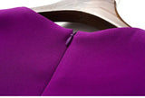 Long Dress Summer 2022 new purple nail drill elegant temperament close waist fish tail evening dress - Lootquake