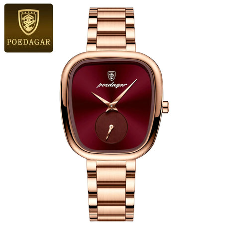 POEDAGAR Luxury Watch for Woman Waterproof Stainless Steel Quartz Ladies Watch High Quality Women's Watches Elegant Female Clock - Lootquake