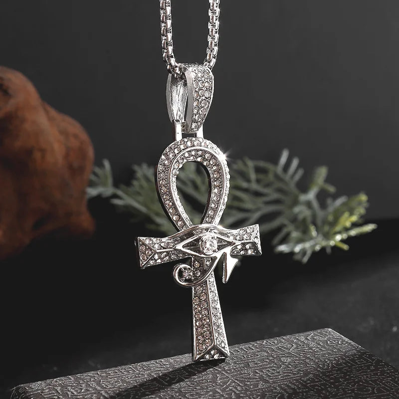 Exquisite Shining Crystal Cross Necklace Pendant Lucky Charming Fashion Jewelry Gift Unisex - Lootquake