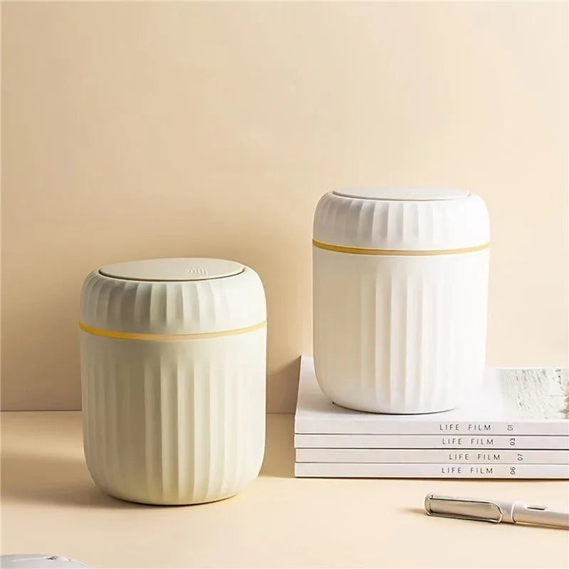 Mini Small Waste Bins Desktop Garbage Basket Home Table Plastic Trash Can Office Supplies Dustbins Sundries Barrel Box