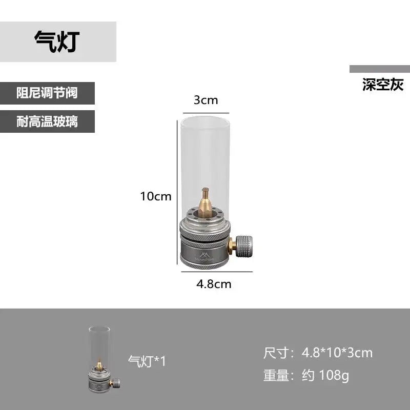 Portable Camping Gas Lamp Mounthiker Candlelight Tent Gas Lamp Home Dinner Decor - Lootquake