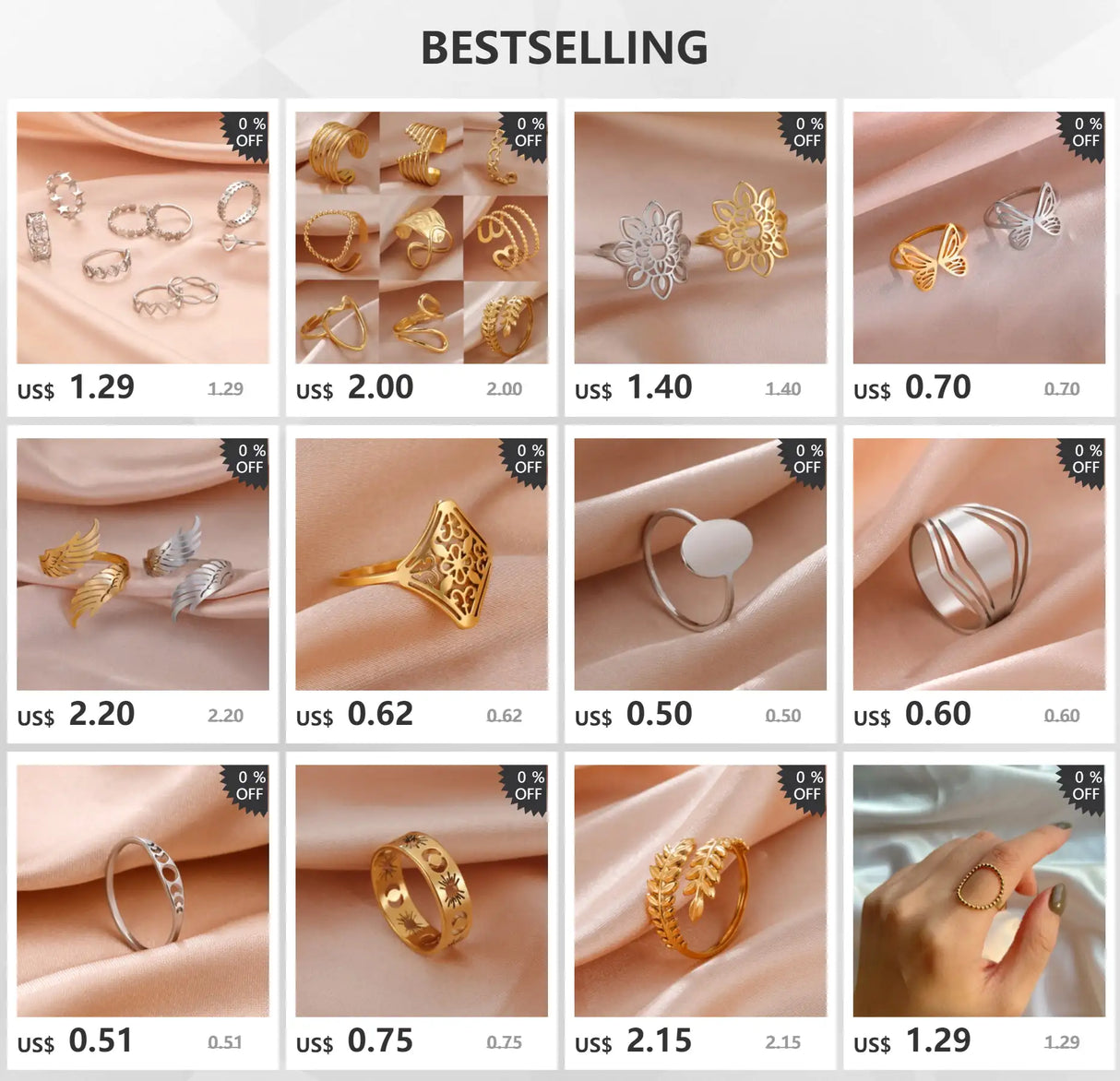 Skyrim Viking Compass Helm of Awe Ring Stainless Steel Gold Color Women Rings Aegishjalmur Nordic Amulet Jewelry Gift for Lover - Lootquake