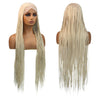 36" 360 Full Lace Cornrow & Goddess Locs Wig | Knotless Braids | Transparent Lace | Baby Hair