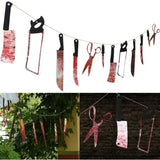 Halloween Decoration Horror House Bloody Weapons Garland Banner Halloween Bar Club Zombie Vampire Party Decorations Supplies