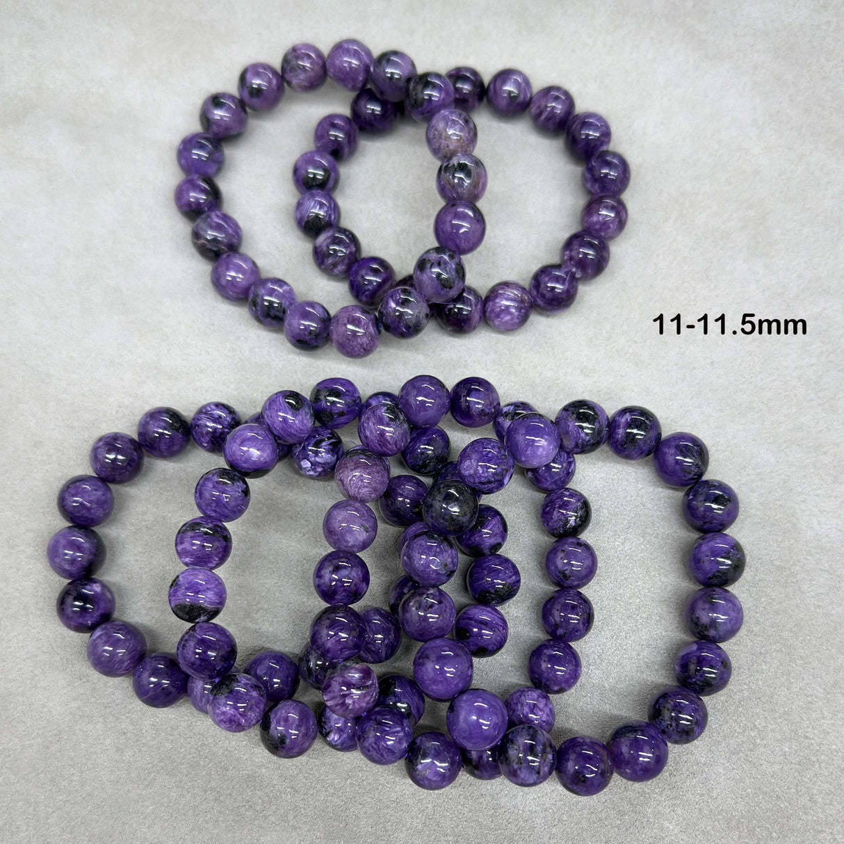 Wholesale Natural 9mm 11mm 12mm 13mm Charoite Smooth Round Loose Beads For Jewelry Making DIY Bracelets Necklace Strand Gift - Lootquake
