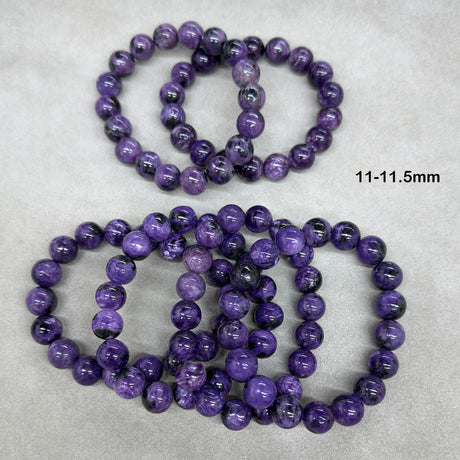 Wholesale Natural 9mm 11mm 12mm 13mm Charoite Smooth Round Loose Beads For Jewelry Making DIY Bracelets Necklace Strand Gift - Lootquake