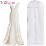 Funda protectora para vestido de novia, 1/2/5 unidades, 180 cm, para colgar ropa de novia, traje, abrigo, bolsa de almacenamiento para el hogar.
