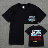 New Summer Hip Hop T Shirt Men Women Cactus Jack Harajuku T-Shirts WISH YOU WERE HERE Letter Print Tee Tops - Lootquake