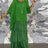 Women's Elegant Long Dress Fashion Round Neck Bat Sleeve Cake Dresses For Women Spring and summer Robe Looes Plus Size 4XL - Lootquake