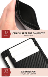 Ultra-thin PU Leather Wallet Credit Card ID Card Holder Male Business ID Card Case for Male And Female Card Holders